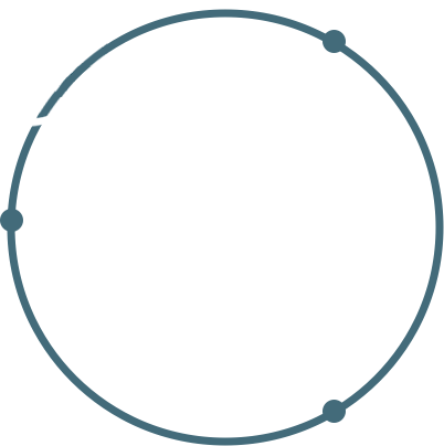 Cirkel die de drie route2act pijlers toont